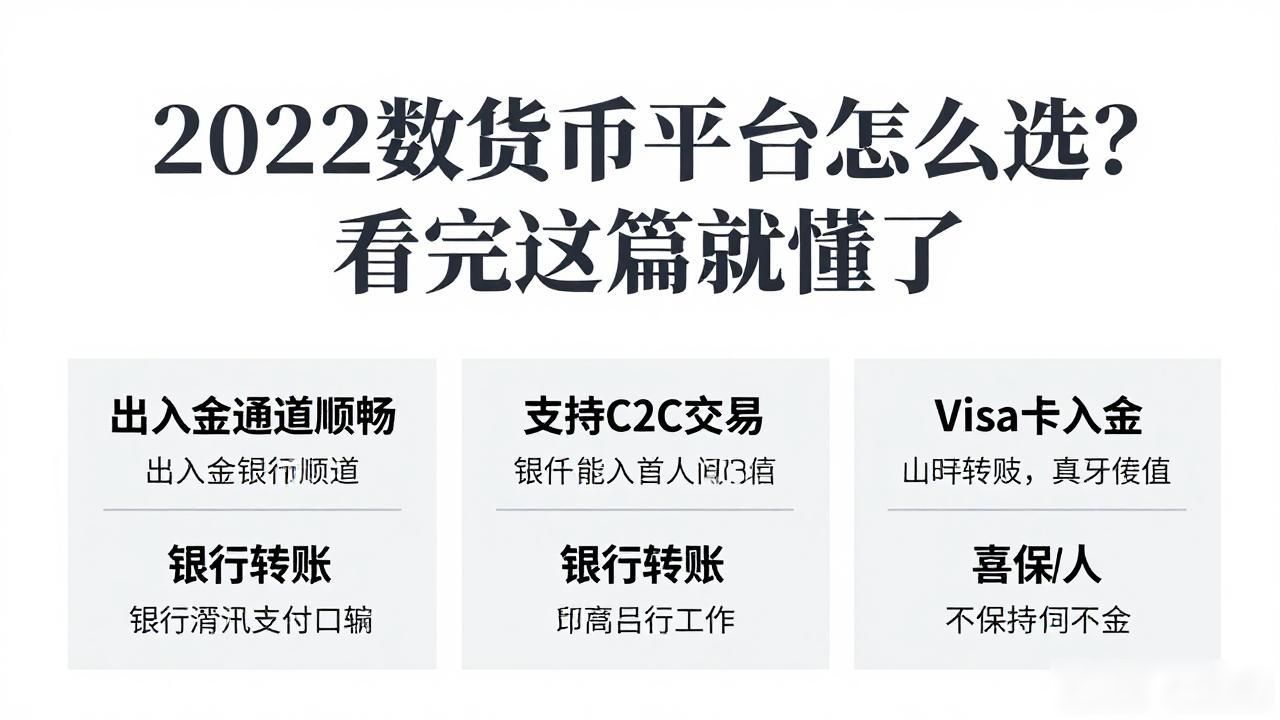 2022数字货币平台怎么选？看完这篇就懂了