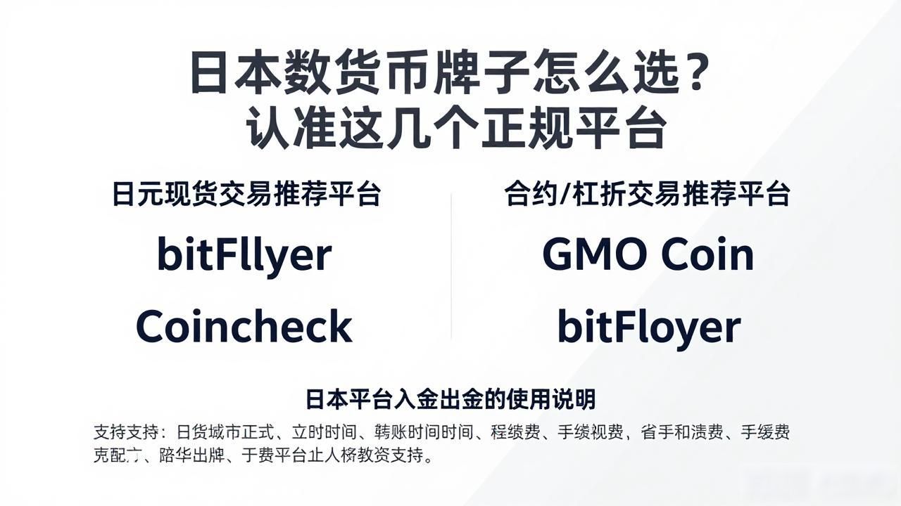 日本数字货币牌子怎么选？认准这几个正规平台