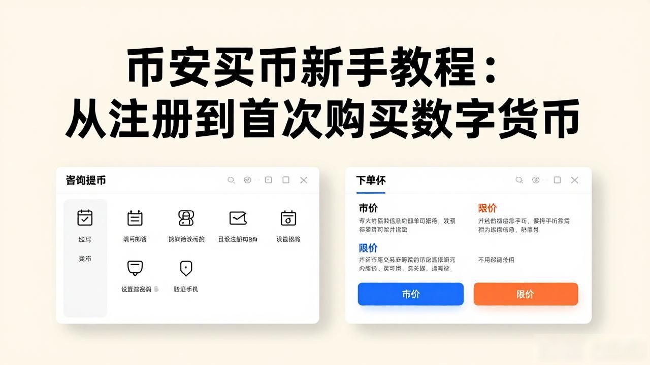 币安买币新手教程：从注册到首次购买数字货币