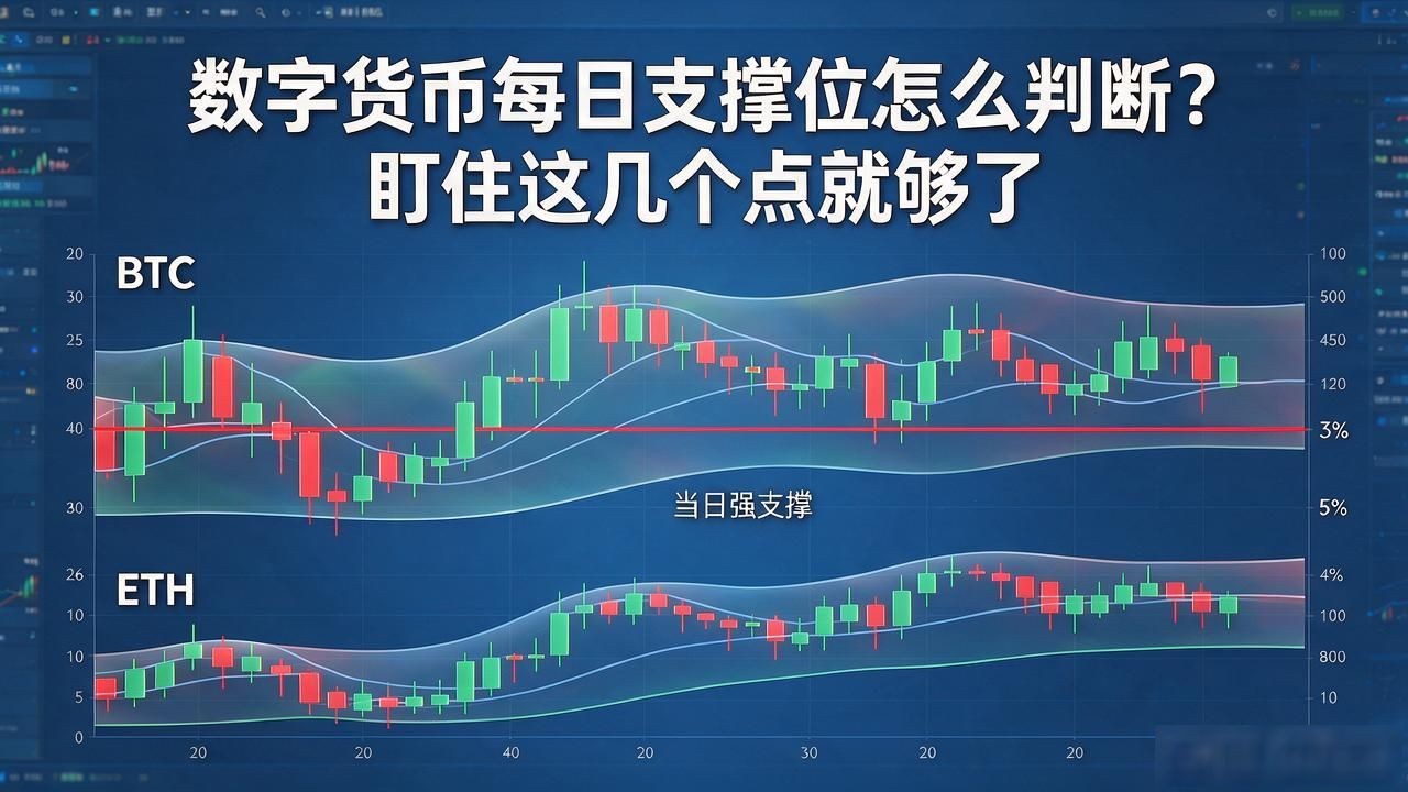数字货币每日支撑位怎么判断？盯住这几个点就够了